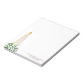 ファティマの我々の女性と白いバラ ノートパッド (回転)