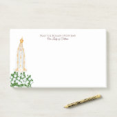 ファティマの我々の女性と白いバラ ポストイット (デスク)