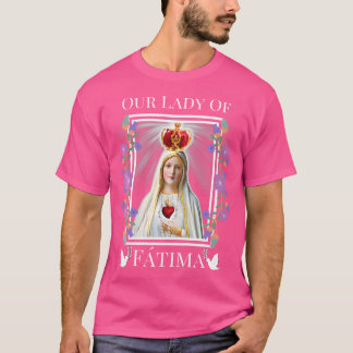 ファティマの我々の女性はヴィアのハートを汚すない Tシャツ