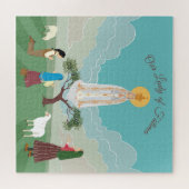 ファティマの我々の婦人と三人の羊飼い ジグソーパズル (横)