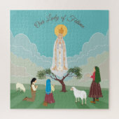 ファティマの我々の婦人と三人の羊飼い ジグソーパズル (縦)