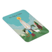 ファティマの我々の婦人と三人の羊飼い マグネット (右側)