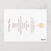 ファティマの我々の婦人と三羊飼い祈りの言葉 ポストカード (裏面)