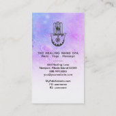 *～*ファティマの手の月面の瞑想クレーター 名刺 (裏面)