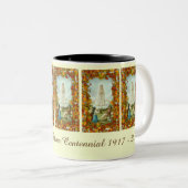 ファティマの百年間の秋の秋の私達の女性 ツートーンマグカップ (正面右)