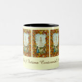 ファティマの百年間の秋の秋の私達の女性 ツートーンマグカップ (中央)