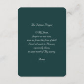 ファティマの私たちの女性1917とファティマ祈りの言葉 エンクロージャーカード (裏面)