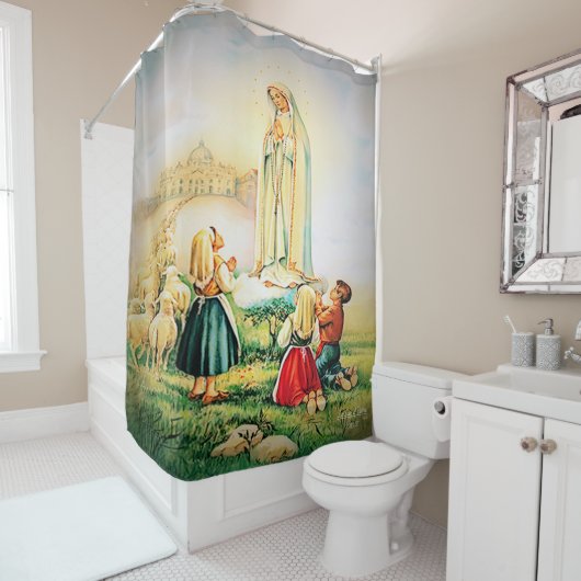ファティマの私たちの女性1917 シャワーカーテン (インサイチュ)