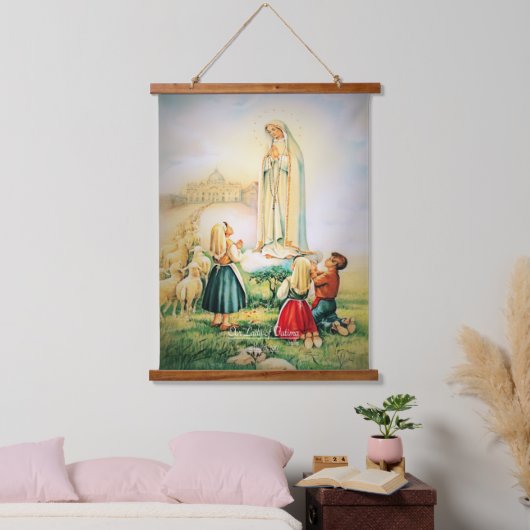 ファティマの私たちの女性1917 吊り下げ型タペストリー (寝室)