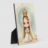 ファティマの私たちの女性,かわいいかわいいスタイル,カトリック フォトプラーク (側面)