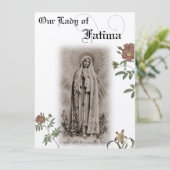 ファティマの聖母の祈りのカード 招待状 (スタンド正面)