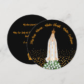 ファティマの聖母ろうそくの行列のご挨 招待状 (正面/裏面)