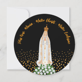 ファティマの聖母ろうそくの行列のご挨 招待状