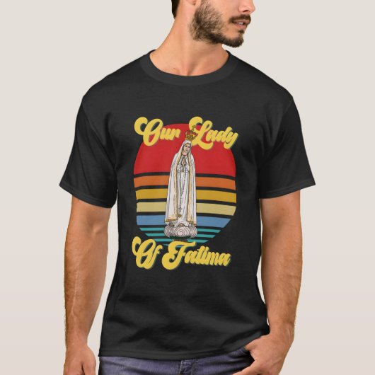 ファティマの聖母 マリア カトリック Tシャツ (正面)