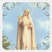 ファティマの装飾の我々の女縁ど性 スクエアシール (正面)