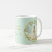 ファティマの金ゴールドのレースのリースの私達の女性 コーヒーマグカップ (正面右)
