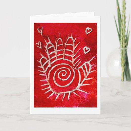 ファティマのHamsa/治療手/手 カード (正面)