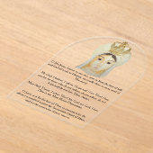 ファティマアクリル祈りの言葉カード アクリル招待状 (レイダウン)