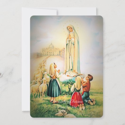 ファティマエンジェルテオロージアン祈りの言葉 シーズンカード (正面)