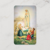 ファティマエンジェルトリニタリアン祈りの言葉 エンクロージャーカード (正面)