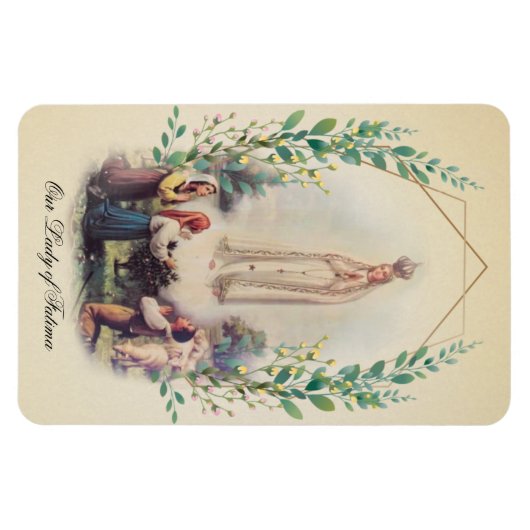 ファティマカトリックの私達のヴィンテージ マグネット (横)