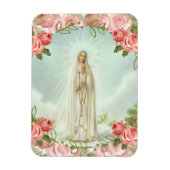 ファティマピンクのバラの我々の女性 マグネット (縦)