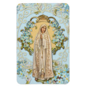 ファティマブルーフローラ宗教 マグネット (縦)