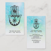 *~*ファティマブルーヨガのムーンハムサハンドクレーター 名刺 (正面/裏面)