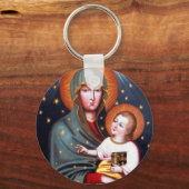 ファティマポーランドの私たちのヴィンテージカトリック芸術 キーホルダー (正面)