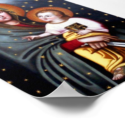 ファティマポーランドカトリックの私達のヴィンテージ ポスター (角)