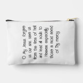 ファティマロザリオの私たちの女性祈りの言葉瞑想ポーチ アクセサリーポーチ (裏面)