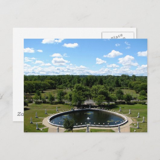 ファティマ大聖堂ロザリオ池の私たちの女性 ポストカード (正面/裏面)