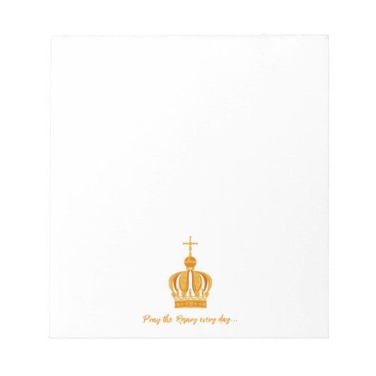 ファティマ王冠の我々の女性 ノートパッド (正面)