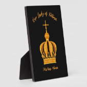 ファティマ王冠の我々の女性 フォトプラーク (側面)