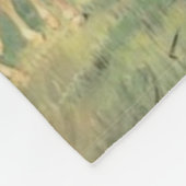 ファティマ3の子供のヒツジ教会の女性 フリースブランケット (角)