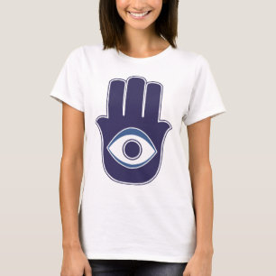 ファティマ/メリーお守り/運のHamsa/Khamsa手 Tシャツ