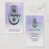 *~*ファティマ・ヨガのムーンハムザ・ハンドのクレーター 名刺 (正面/裏面)