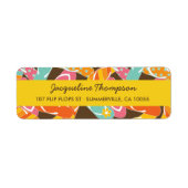 ファトファチン夏のビーチサンダルパーティー住所 シール (正面)