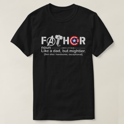 ファトール定義のようなパパまさかの方法Mighter Tシャツ (デザイン正面)
