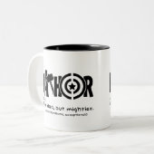 ファトール：パパのように、しかし、より強い。 ツートーンマグカップ (正面左)