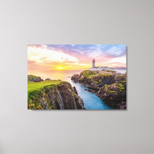 ファナッドヘッドライトハウス |ドネガル・アイルランド キャンバスプリント (正面)