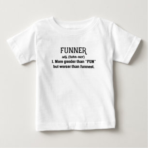 ファナー定義よりグッドバイおもしろい笑わされる ベビーTシャツ