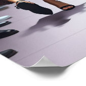 ファニモダンスファッションデザイン印刷可能 ポスター (角)