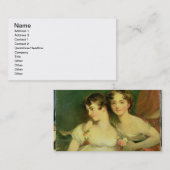 ファニーおよびジェーンHamond 名刺 (正面/裏面)