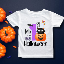 ファニーなコスチューム 僕の初めてのハロウィン ベビーTシャツ