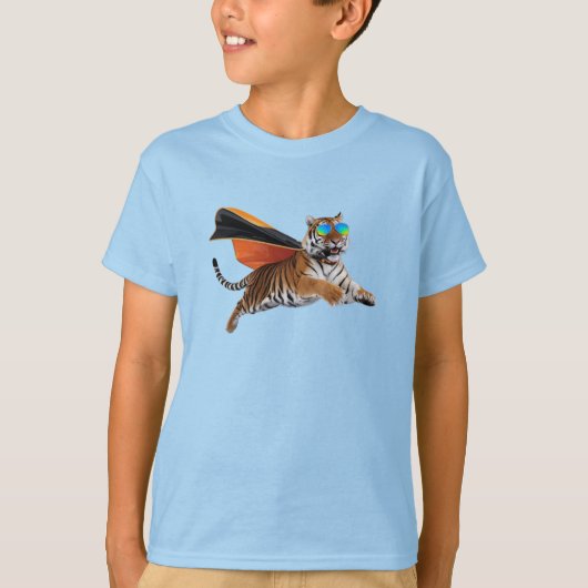 ファニータイガー・スーパーヒーロー Tシャツ (正面)