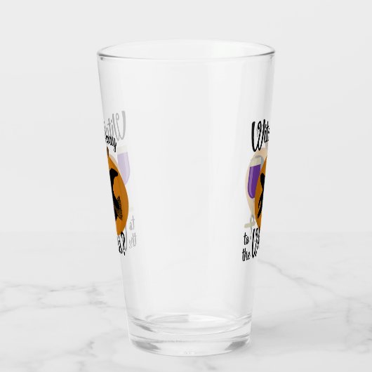 ファニーハロウィーンウィッチウェイトゥザワインパンプキン タンブラーグラス (右)