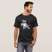 ファニーフィストボール 猫 スポーツ Tシャツ (正面フル)