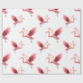 ファニーフラミンゴのギフトラップ ラッピングペーパー (フラット)