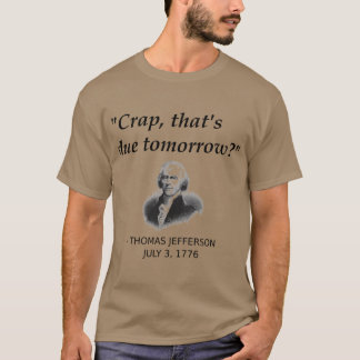 ファニーホーマス・ジェファソン アメリカ独立記念日 米国史 Tシャツ